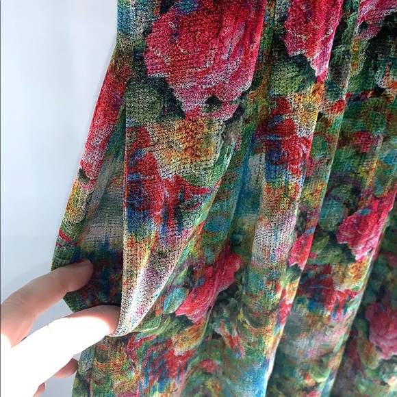 Watercolor Floral 2XL LuLaRoe Amelia Dress - Picture 5 of 7